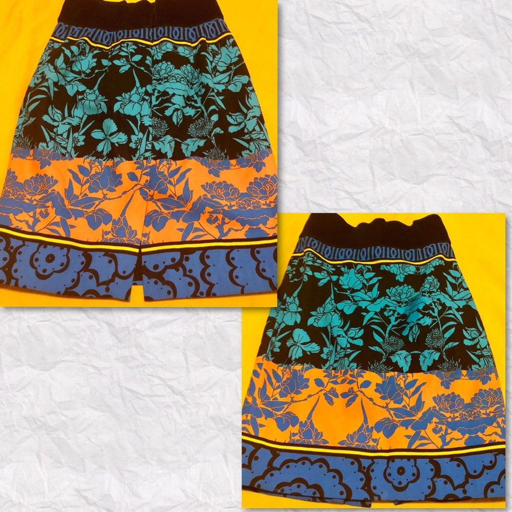 Plenty by Tracy Reese Floral Vase Colorful Print Cotton Pencil Skirt Sz 0 - Picture 9 of 16